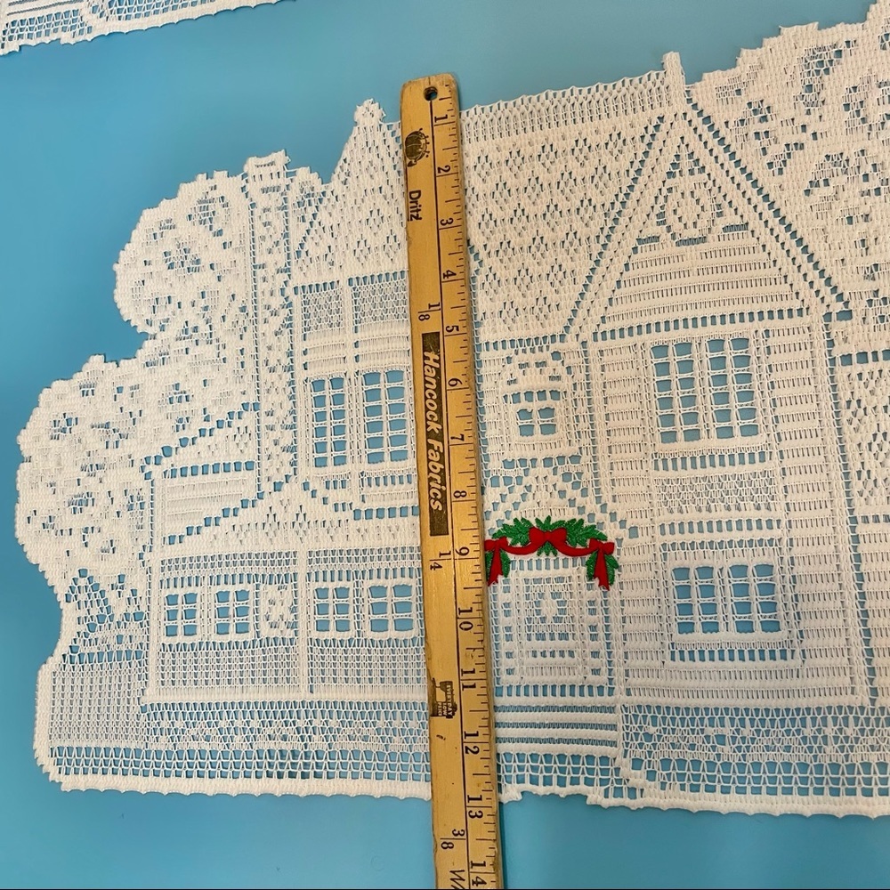Lace Christmas Placemats Homes Garland Embroidery Kitchen Table Linens - Picture 10 of 11